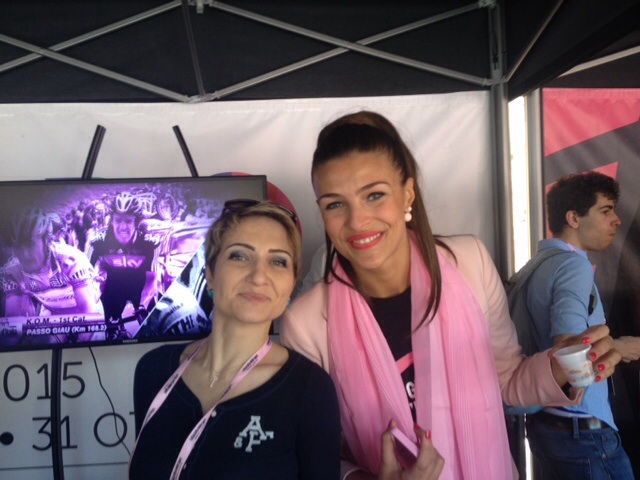 Giro d'Italia ancora più rosa con Cristina Chiabotto