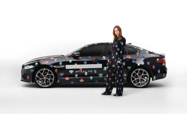 JAGUAR AND STELLA MCCARTNEY BRING THE NEW XE TO PARIS - Stella to dress fleet of Jaguar vehicles in her Spring 2015 Superhero print to mark the next phase in the Jaguar XE reveal at the Paris Motor Show on 2 October